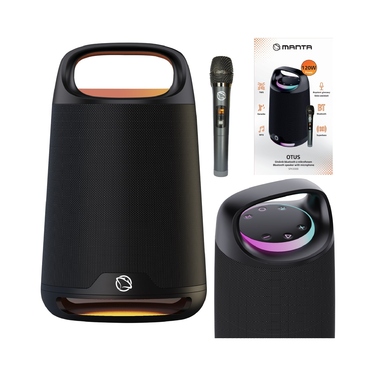 Портативна Bluetooth-колонка з мікрофоном для караоке Manta Otus 120 Вт, TWS, MP3