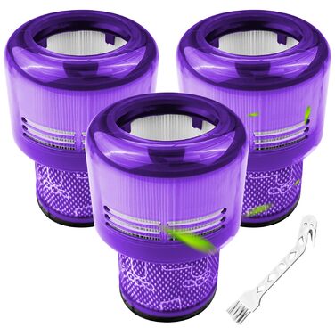 Фільтр для пилососа Dyson V11/V15 (3 шт.) - HEPA, миючий, сумісний з Animal Torque Drive, No.970013-02