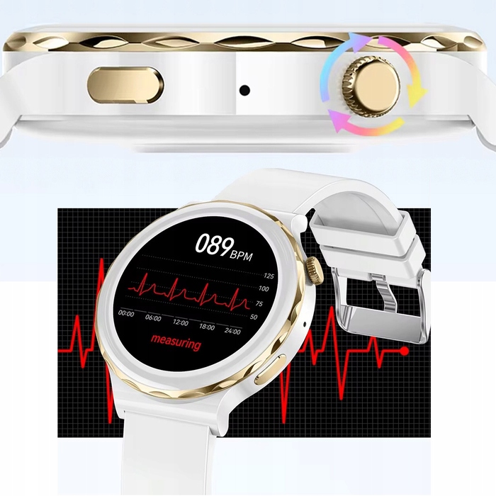 Смарт-годинник Smart-Trend GT, білий з золотом