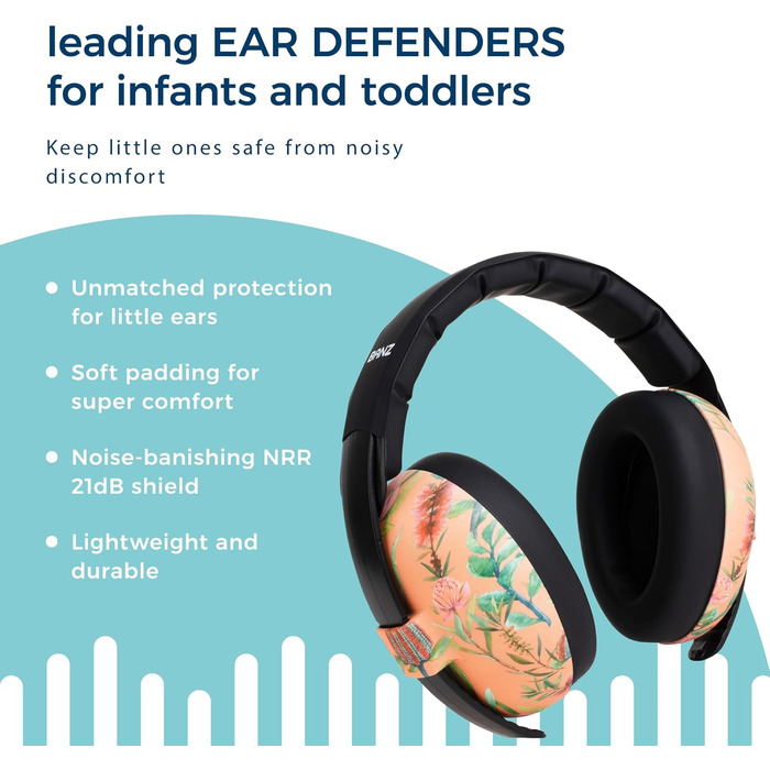Бандз Бабзі Навушники для захисту від шуму для малюків (багатокольорові)