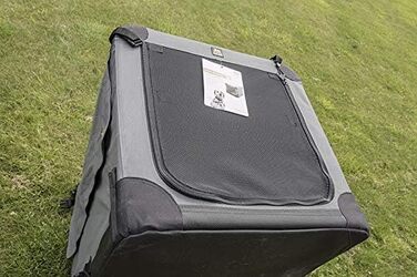 Кіяниця для собак Maelson Soft Kennel - антрацитова, 62 x 41 x 41 см (розмір внутрішній: 52 x 33 x 33 см)