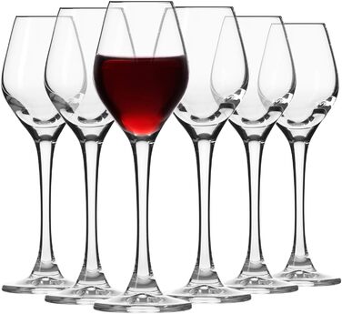 Набір келихів для шампанського Krosno Champagnergläser Set (6 шт.) 210 мл, Splendour, скло без свинцю, елегантний дизайн, для шампанського, просекко, святкові події