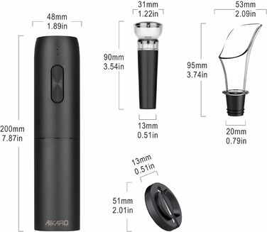 Електричний відкривачка вин AikarO - автоматичний, акумуляторний (набір A)