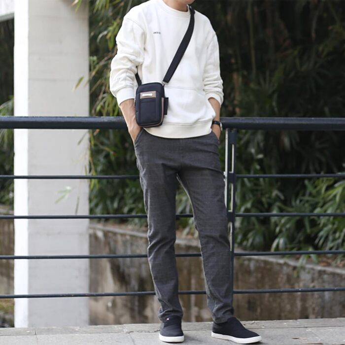 Чоловіча нагрудна сумка SPAHER: компактна, для телефону, на плече, поясна, для подорожей, хакі