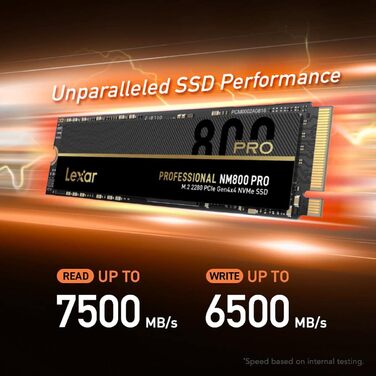 Lexar SSD Professional NM800 Pro 1TB M.2 2280 PCIe Gen4 NVMe - Швидкий диск для професіоналів