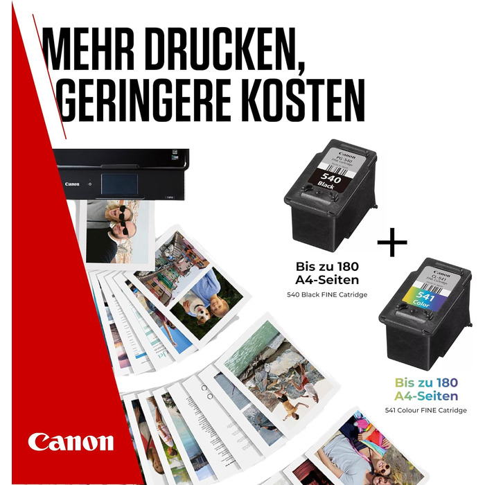 Комплект оригінальних картриджів Canon PG-540 та CL-541 FINE з фотопапером, нова упаковка 2024