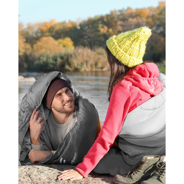 Сплячий мішок Outdoor Sportneer для кемпінгу: 3-4 сезонний, ультралегкий, 220x75 см, для дорослих