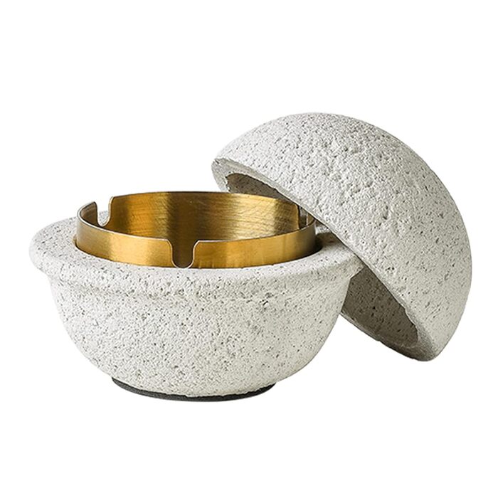 Відро для сміття на вулицю та балкон - герметичне, як стильний декор. Підходить для бетону та нержавіючої сталі (чорний). (Білий - B, S)