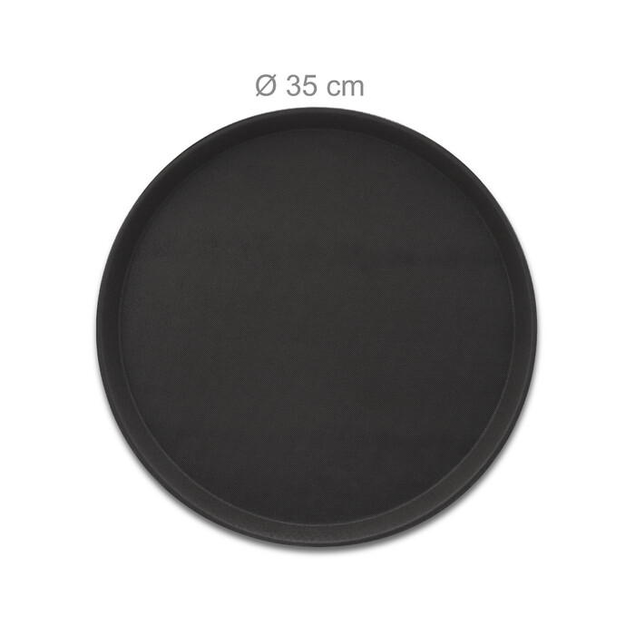 Relaxdays Serving Tray Set of 2 in Black
