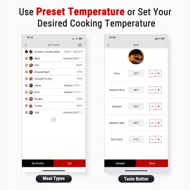 Електронний термометр із щупом ThermoPro, діапазон -10-300 °C
