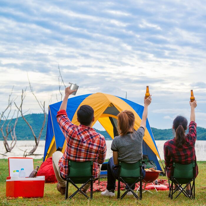Набір фляжок Relaxdays, нержавіюча сталь, 7 предметів