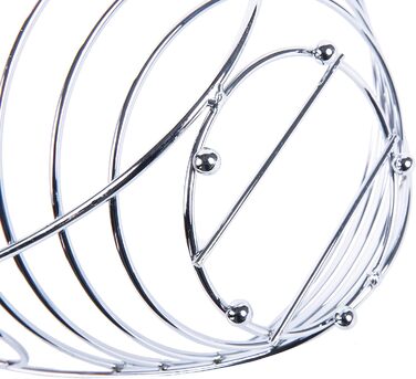 Металева фруктова корзина з кріпленням для бананів. 41 см, полиця для фруктів з дроту, підвісна стійка для бананів – хром (Ex-fb017)