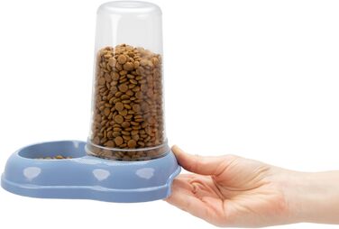 Автоматичний диспенсер корму та води для великих собак Ferplast AZIMUT 5500, 5,5 л, білий, антиковзаюча підставка, 23 x 41 x 37,5 см