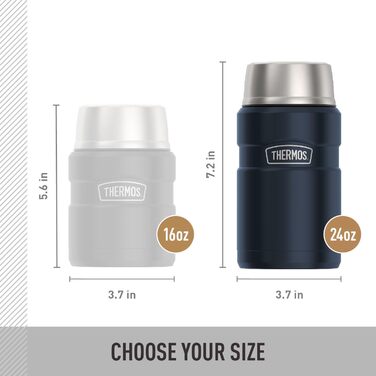 Термос THERMOS Stainless King, 680 мл, вакуумна ізоляція, колір Midnight Blue