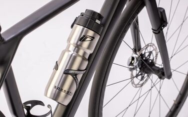 Speedfil Speedflask Vacuum-Insulated Stainless Steel Water Bottle for Cycling, Sports, with Lid 2.0 (silver)