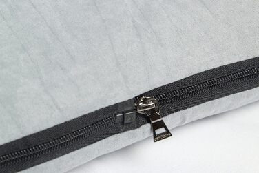 Килимок для собак XXL: м'який, миючий, знімний чохол | Килимок-подушка з зручним бортиком для великих собак | Сірий килимок 120 x 80 см