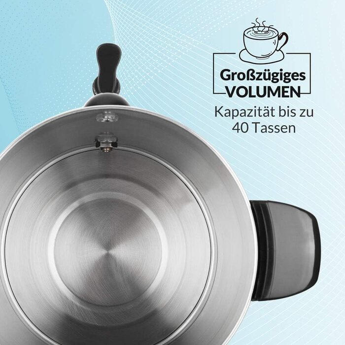 MONZANA® Glühwein Warmer 6.8L with Tap, Drip Tray, Thermostat (30-110°C), Hot Beverage Dispenser, Stainless Steel, Canning Pot, Punch Warmer, Hot Beverage Machine (8.8 L)