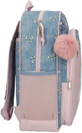 Дитячий рюкзак Disney Stitch з помпоном, багато відділень - ідеальний для школи