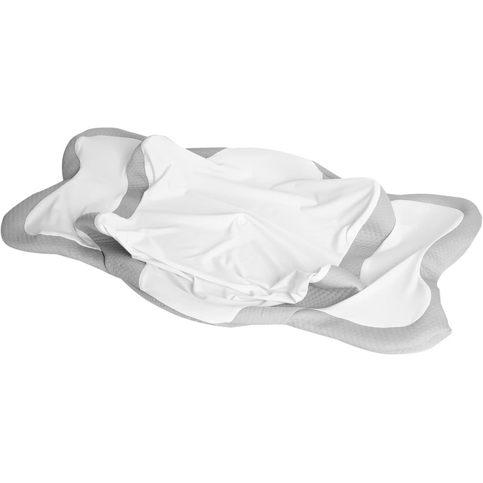Подушка для шиї з Memory Foam, анатомічна, для сну на боці, спині та животі (Сіра)