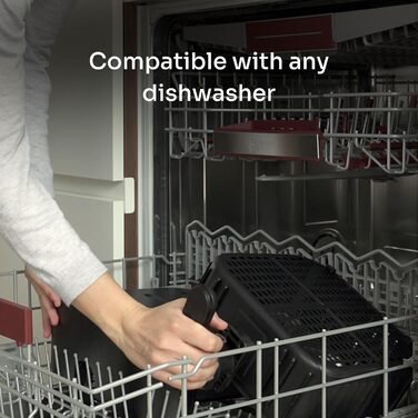 Фритюрниця повітряна MELLERWARE 1450W з скляним контейнером 4.5L, 9 програм, сенсорний дисплей, 80-200°C, таймер 60 хв