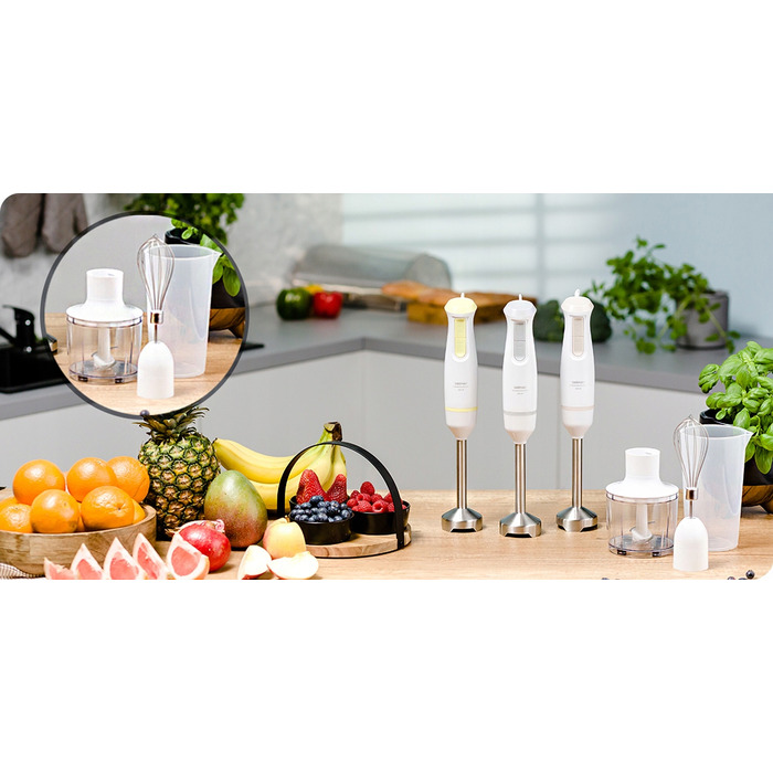 Погружний блендер Zelmer ZHB4562I Pulsar Deluxe Max, 800 Вт, функція Turbo