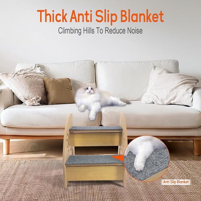 Сходинки для собак, антиковзаюча рамка для дивана, сходинки для собак та котів, 30 см, для дивана, ліжка