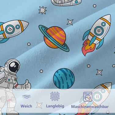 Комплект постільної білизни для дитячого ліжечка DJDEA 100x135 см - Динозаври, м'яка мікрофібра, 2 шт. (з наволочкою 40x60 см)