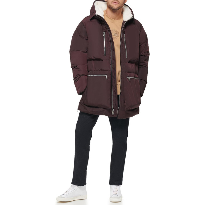 Жилет чоловічий Tommy Hilfiger Lightweight Down Quilted Puffer Vest, аріневий принт (L, Port)