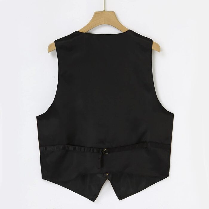 Чоловічий жилет з замші, вінтажний вестерн, ковбойський стиль, чорний, розмір L