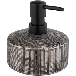 Дозатор для мила WENKO Rivara, керамічний, 400 мл, сріблястий