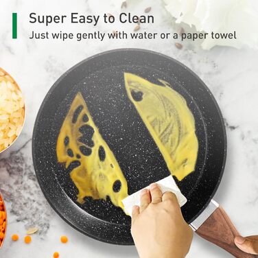 Набір посуду Kitchen Academy 17 предметів з антипригарним покриттям, для індукційних плит, гранітне покриття, чорний колір