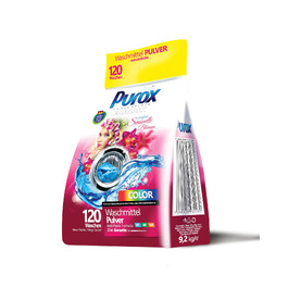 Пральний порошок PUROX Color Sensuelle Blumen для кольорових речей з квітковим ароматом, 9.2 кг, 120 прань