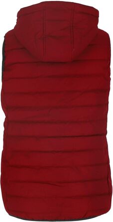 Степлена жилетка Blue Wave Nathalie з відстібаною капюшоном - жіноча жилетка, гранатовий колір, розмір 44