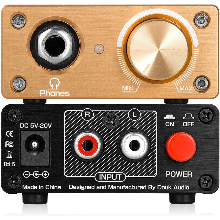 Підсилювач для навушників Douk Audio U3 Mini Class A, стерео, підвищеної якості