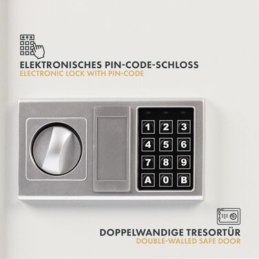 Електронний сейф для ключів casa pura — металевий ключ-бокс на 27 ключів з електронним замком, набором брелоків та аварійним ключем