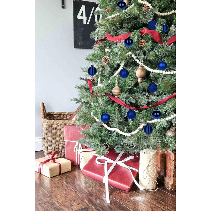 30 шт. Новорічні кулі-прикраси 5 см, золоті, міцні, для ялинки | Новорічні кулі