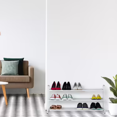 Relaxdays Metal Shoe Rack for 12 Pairs of Shoes