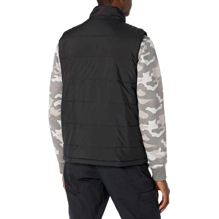 Чоловіча жилетка Amazon Essentials з утеплювачем та флісовою підкладкою, чорна