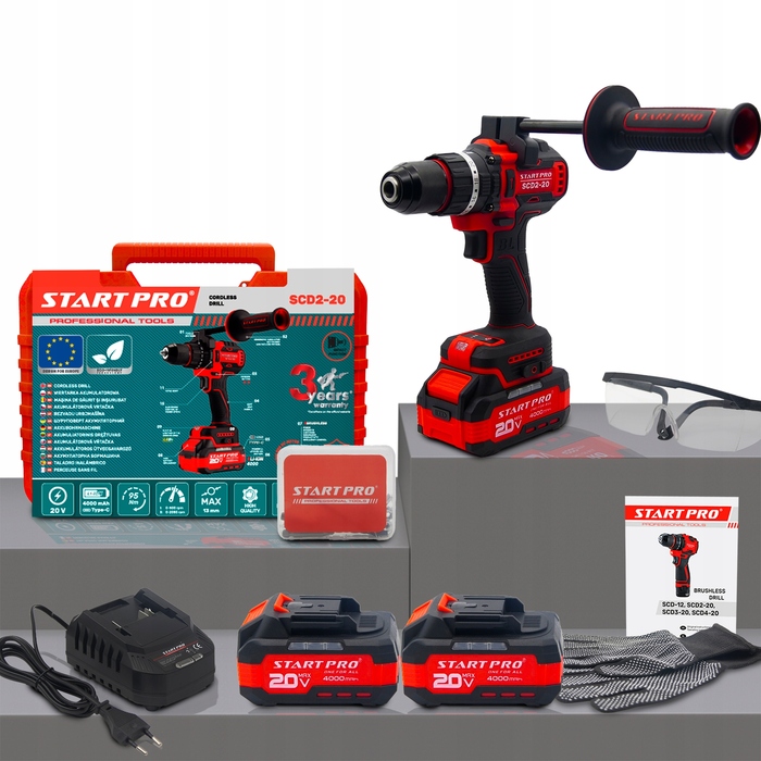 Акумуляторний шуруповерт StartPro 20 V SCD2-20