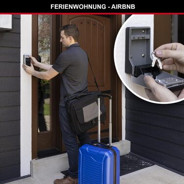 Master Lock Wall Mounted Key Safe - Outdoor Key Storage Box - 11.9 x 8.5 x 3.6 cm