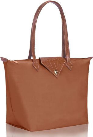 Велика жіноча сумка-шопер водонепроникна чорного кольору для подорожей, офісу та покупок (Rost, L)