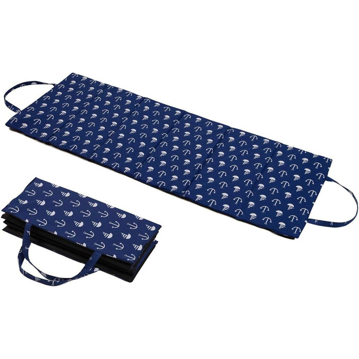 Ferocity 2-Pack Folding Beach Mat Set - Folding Mat with Carrying Handle, Durable Foam Blanket Model [061]