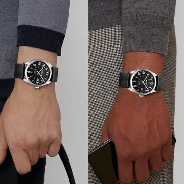 Чоловічий годинник: аналоговий кварцовий годинник на зап'ястя з водозахистом 30M, стильний дизайнерський годинник для чоловіків R015-1, сріблястий, чорний колір