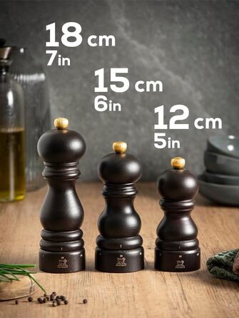 Млинок для перцю PEUGEOT Paris u'Select 15 см, 6 режимів, шоколадний, дерево PEFC, Франція