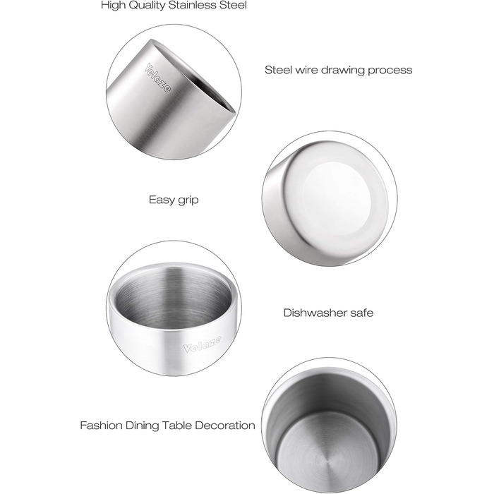 Velaze Bottle Cooler for Wine and Sparkling Wine Bottles, Double-Walled Stainless Steel with Matte Brushed Outer Surface, Wine Cooler, Accessory for Wine Bottle or Bar Set, Chiller - 1.5L, VIB01, Silver, 1.5 Liter