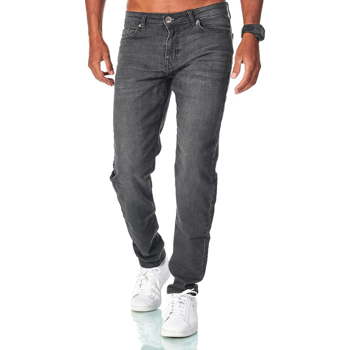 Чоловічі джинси JEEL Regular Fit, стрейч, деним, сірі (33W/30L)