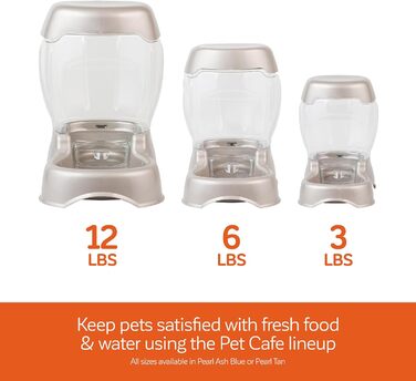 Автомат для годування домашніх тварин Petmate Pet Café, перламутровий, 3 розміри, 6 фунтів