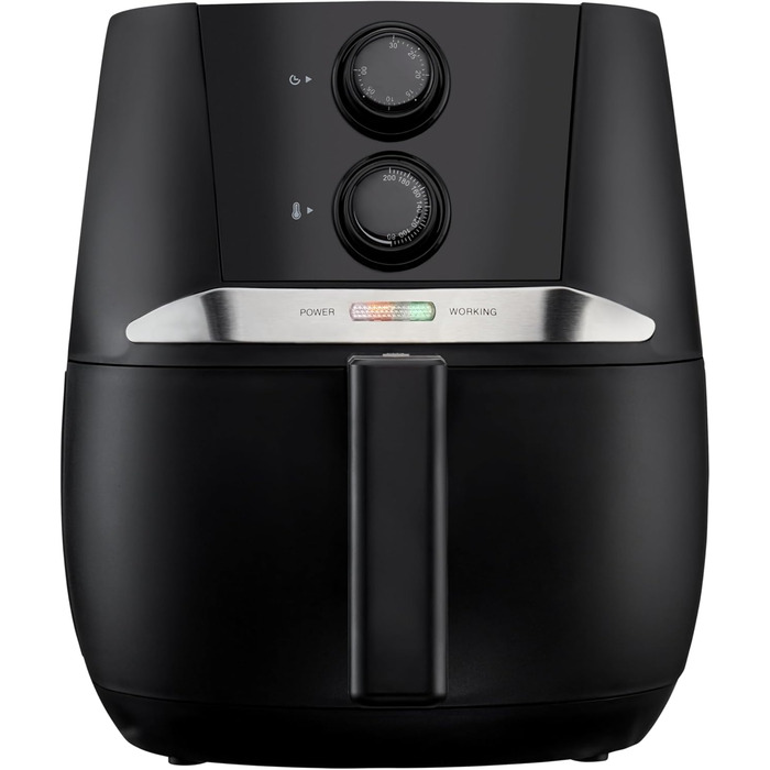 Аерофритюрниця MEDION E10 S, 1500 Вт, 2,8 л, цифрове управління, чорна