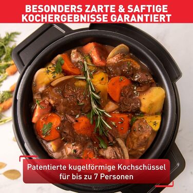 Tefal CY7788 Turbo Cuisine & Fry Multicooker | Pressure Cooker & Air Fryer | 14 Automatic Cooking Programs | Extra Crisp Lid | Versatile | 7.6 L Capacity | Includes Recipe Booklet & Cuisine & Fry Recipe App - 7.6L Multicooker