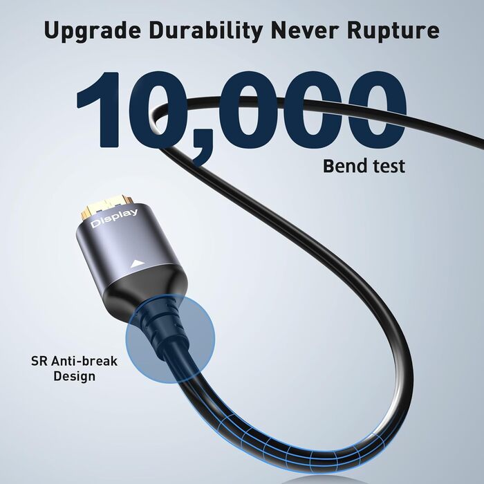 HDMI кабель оптичний 8K 15м, HDMI 2.1, 48Gbps, Ultra High Speed, CL3, AOC, 8K@60Hz, 4K@120Hz/144Hz, Dynamic HDR, eARC, Dolby HDCP2.2, сумісний з PS5, Xbox Series X, PC, TV